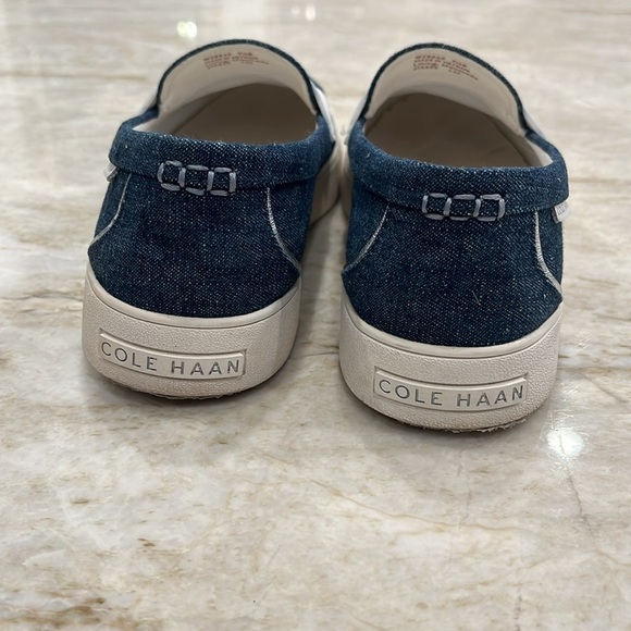 Cole‎ Haan Nantucket 2.0 Penny Loafers | Denim Navy | Size 7.5 | Excellent - Picture 7 of 10